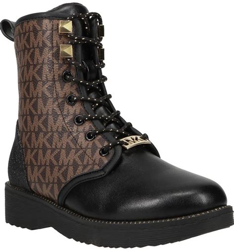 michael kors haskell combat boots black|michael kors combat boots sale.